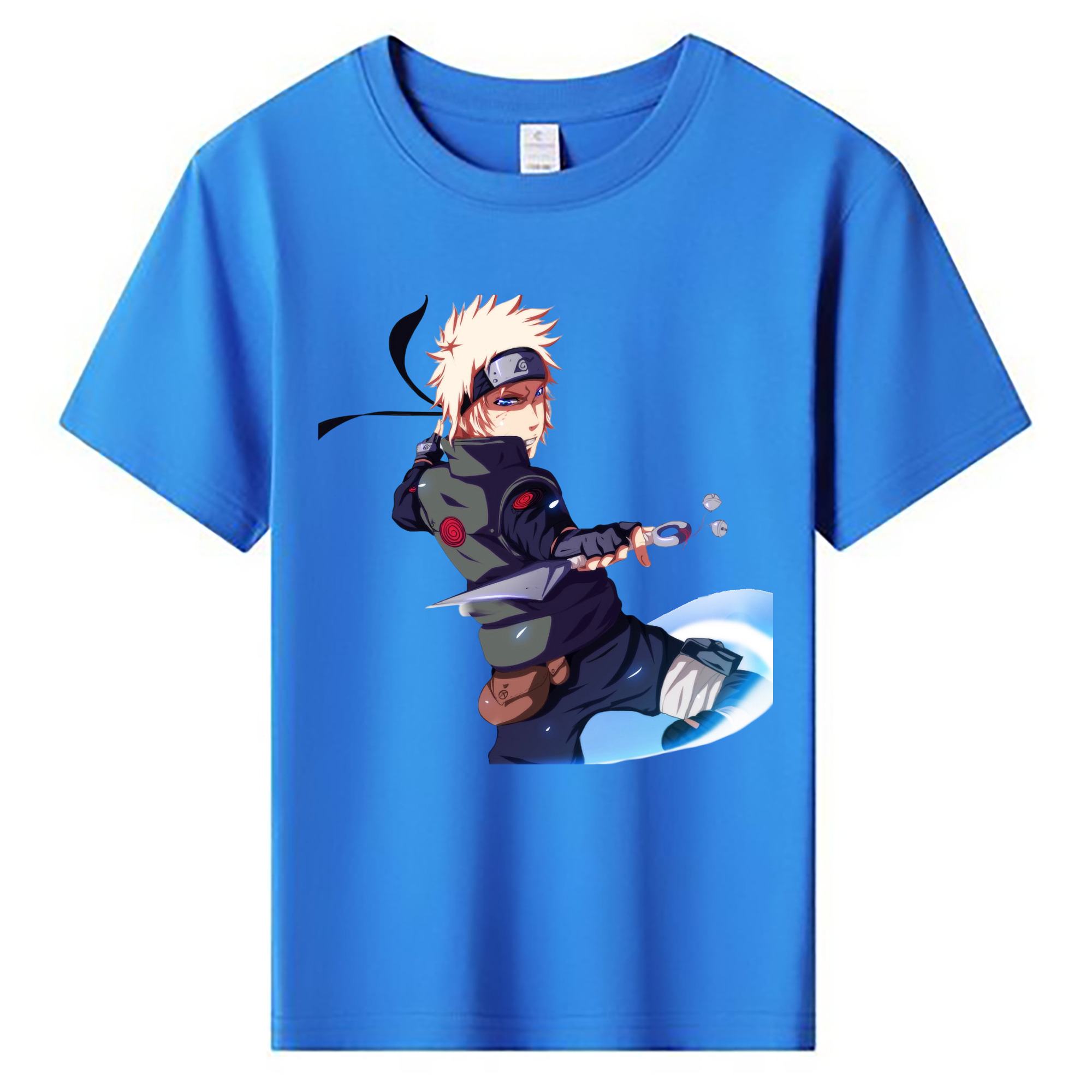 （画像用） NARUTO -ナルト- 波風 ミナト Namikaze Minato 綿100％キッズTシャツ（フロントプリント）